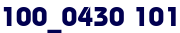 100_0430 101 100_0430 101
