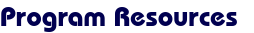  Program Resources 